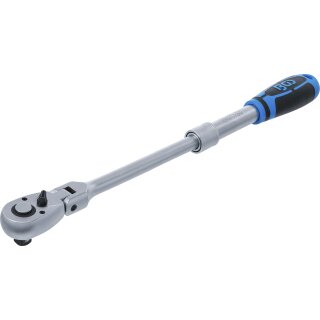 Umschaltknarre, ausziehbar, abwinkelbar | Abtrieb Außenvierkant 12,5 mm (1/2") | 350 - 490 mm
