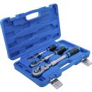 Umschaltknarren-Satz | ausziehbar, abwinkelbar | Abtrieb Außenvierkant 6,3 mm (1/4") - 10 mm (3/8") - 12,5 mm (1/2") | 3-tlg.