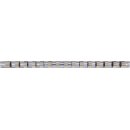 Aufsteckschiene mit 15 Clips | 12,5 mm (1/2")