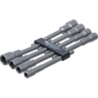 Steckschlüssel-Einsatz-Satz Sechskant | extra lang | Antrieb Außensechskant 6,3 mm (1/4") | für Bohrmaschinen | SW 6 - 13 mm | 8-tlg.