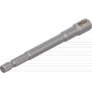 Steckschlüssel-Einsatz Sechskant, extra lang | für Bohrmaschinen | Antrieb Außensechskant 6,3 mm (1/4") | SW 6 mm