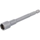 Steckschlüssel-Einsatz Sechskant, extra lang | für Bohrmaschinen | Antrieb Außensechskant 6,3 mm (1/4") | SW 10 mm