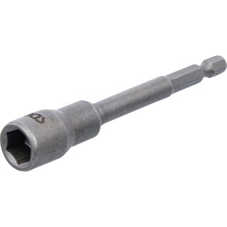Steckschlüssel-Einsatz Sechskant, extra lang | für Bohrmaschinen | Antrieb Außensechskant 6,3 mm (1/4") | SW 11 mm