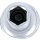 Glühkerzen-Gelenk-Einsatz Sechskant | Antrieb Innenvierkant 10 mm (3/8") | SW 8 mm