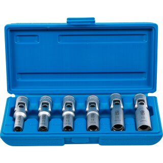 Universal Glühkerzen-Gelenkschlüssel-Satz, Sechskant | Antrieb Innenvierkant 10 mm (3/8") | SW 8 - 16 mm | 6-tlg.