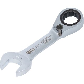 Ratschenring-Maulschlüssel | kurz | umschaltbar | SW 17 mm