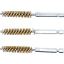Messingbürste | 10 mm | Antrieb Außensechskant 6,3 mm (1/4") | 3-tlg.