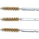 Messingbürste | 10 mm | Antrieb Außensechskant 6,3 mm (1/4") | 3-tlg.