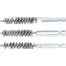 Stahlbürste | 10 mm | Antrieb Außensechskant 6,3 mm (1/4") | 3-tlg.