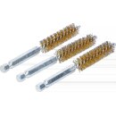 Messingbürste | 12 mm | Antrieb Außensechskant 6,3 mm (1/4") | 3-tlg.
