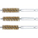 Messingbürste | 12 mm | Antrieb Außensechskant 6,3 mm (1/4") | 3-tlg.
