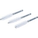 Nylonbürste | 12 mm | Antrieb Außensechskant 6,3 mm (1/4") | 3-tlg.