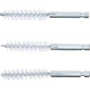 Nylonbürste | 12 mm | Antrieb Außensechskant 6,3 mm (1/4") | 3-tlg.