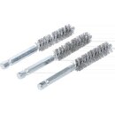 Stahlbürste | 12 mm | Antrieb Außensechskant 6,3 mm (1/4") | 3-tlg.