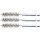 Stahlbürste | 12 mm | Antrieb Außensechskant 6,3 mm (1/4") | 3-tlg.