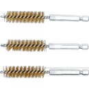 Messingbürste | 13 mm | Antrieb Außensechskant 6,3 mm (1/4") | 3-tlg.