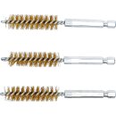 Messingbürste | 13 mm | Antrieb Außensechskant 6,3 mm (1/4") | 3-tlg.