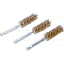 Messingbürste | 15 mm | Antrieb Außensechskant 6,3 mm (1/4") | 3-tlg.