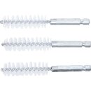 Nylonbürste | 15 mm | Antrieb Außensechskant 6,3 mm (1/4") | 3-tlg.