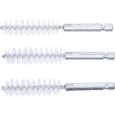 Nylonbürste | 15 mm | Antrieb Außensechskant 6,3 mm (1/4") | 3-tlg.
