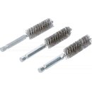 Stahlbürste | 15 mm | Antrieb Außensechskant 6,3 mm (1/4") | 3-tlg.