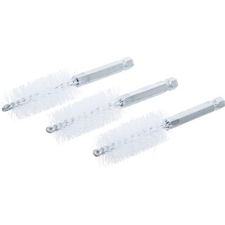 Nylonbürste | 18 mm | Antrieb Außensechskant 6,3 mm (1/4") | 3-tlg.