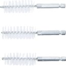 Nylonbürste | 19 mm | Antrieb Außensechskant 6,3 mm (1/4") | 3-tlg.