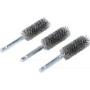 Stahlbürste | 19 mm | Antrieb Außensechskant 6,3 mm (1/4") | 3-tlg.