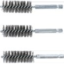 Stahlbürste | 19 mm | Antrieb Außensechskant 6,3 mm (1/4") | 3-tlg.