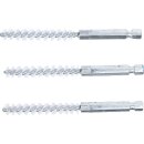 Nylonbürste | 8 mm | Antrieb Außensechskant 6,3 mm (1/4") | 3-tlg.
