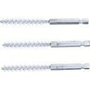 Nylonbürste | 8 mm | Antrieb Außensechskant 6,3 mm (1/4") | 3-tlg.