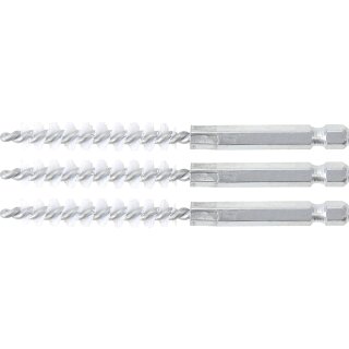 Nylonbürste | 9 mm | Antrieb Außensechskant 6,3 mm (1/4") | 3-tlg.