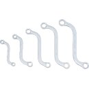S-Form Doppel-Ringschlüssel-Satz | Zollgrößen | SW 3/8" - 3/4" | 5-tlg.