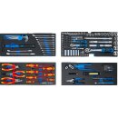 Elektriker-Metall-Werkzeugkoffer | 3 Schubladen | mit 147 Werkzeugen