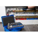 Steckschlüssel- und Hammer-, Zangen-, Schraubendreher-Satz | 6,3 mm (1/4") / 12,5 mm (1/2") | BGS systainer® | 77-tlg.