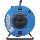 Kabeltrommel | 50 m | 3 x 1,5 mm² | 4 Steckdosen mit...