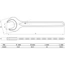 Einmaulschlüssel | DIN 894 | SW 41 mm