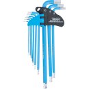 Winkelschlüssel-Satz | extra lang | Innensechskant / Innensechskant mit Kugelkopf 1,5 - 10 mm | 9-tlg.