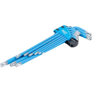 Winkelschlüssel-Satz | T-Profil (für Torx) / T-Profil (für Torx) mit Bohrung T10 - T50 | 9-tlg.