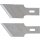 Ersatz-Schneideklingen für Art. 364 | 0,6 x 16 mm x 53° | 5-tlg.