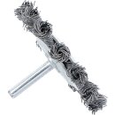 Scheibenbürste | Antriebswelle 6 mm | gezopft | Ø 75 mm