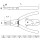 Sprengringzange | abgewinkelt | für Außensprengringe | 150 mm