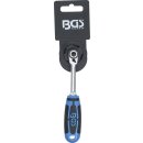 Umschaltknarre | feinverzahnt | Abtrieb Außenvierkant 6,3 mm (1/4")