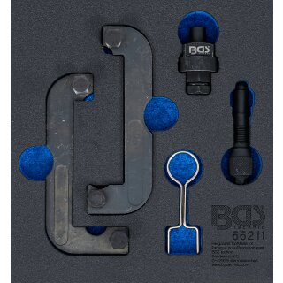 Werkstattwageneinlage 1/6: Motor-Einstellwerkzeug-Satz | für Audi 2.4, 2.8, 3.0 TFSI