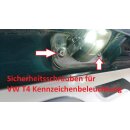VW T4 Kennzeichenbeleuchtung Sicherheitsschrauben-Set