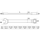 Ratschenring-Maulschlüssel | abwinkelbar | SW 16 mm
