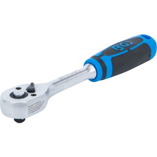 Umschaltknarre | gerade Ausführung | feinverzahnt | Abtrieb Außenvierkant 6,3 mm (1/4")