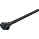 Gerüstbauer-Knarre | runder Schaft | SW 19 x 22 mm