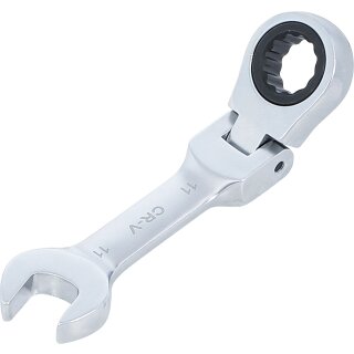 Ratschenring-Maulschlüssel | kurz | abwinkelbar | SW 11 mm