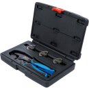 Crimpzangen-Satz | mit 3 Paar Backen | für...